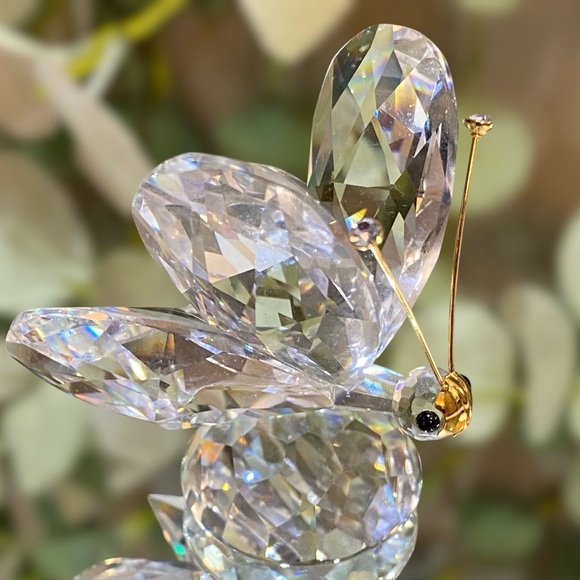 Vintage Swarovski Crystal Butterfly Figurine Summer Meadow Var 3 Large - Picture 1 of 8